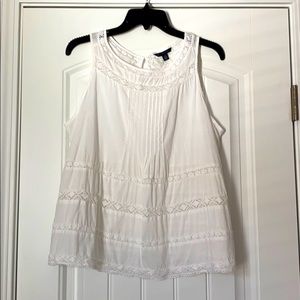 Tiered Tank w/ Lace Detail